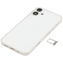 Battery Back Cover Assembly (with Side Keys & Loud Speaker & Motor & Camera Lens & Card Tray & Power Button + Volume Button + Charging Port & Wireless Charging Module) for iPhone 12 Mini(White)