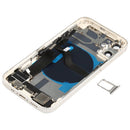 Battery Back Cover Assembly (with Side Keys & Loud Speaker & Motor & Camera Lens & Card Tray & Power Button + Volume Button + Charging Port & Wireless Charging Module) for iPhone 12 Mini(White)