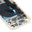 Battery Back Cover Assembly (with Side Keys & Loud Speaker & Motor & Camera Lens & Card Tray & Power Button + Volume Button + Charging Port & Wireless Charging Module) for iPhone 12 Mini(White)