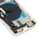 Battery Back Cover Assembly (with Side Keys & Loud Speaker & Motor & Camera Lens & Card Tray & Power Button + Volume Button + Charging Port & Wireless Charging Module) for iPhone 12 Mini(White)