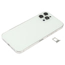 Battery Back Cover (with Side Keys & Card Tray & Power + Volume Flex Cable & Wireless Charging Module) for iPhone 12 Pro Max(White)