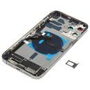 Battery Back Cover Assembly (with Side Keys & Loud Speaker & Motor & Camera Lens & Card Tray & Power Button + Volume Button + Charging Port & Wireless Charging Module) for iPhone 12 Pro Max(Black)