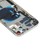 Battery Back Cover Assembly (with Side Keys & Loud Speaker & Motor & Camera Lens & Card Tray & Power Button + Volume Button + Charging Port & Wireless Charging Module) for iPhone 12 Pro Max(Black)