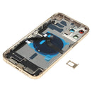 Battery Back Cover Assembly (with Side Keys & Loud Speaker & Motor & Camera Lens & Card Tray & Power Button + Volume Button + Charging Port & Wireless Charging Module) for iPhone 12 Pro Max(Gold)