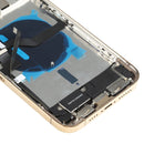 Battery Back Cover Assembly (with Side Keys & Loud Speaker & Motor & Camera Lens & Card Tray & Power Button + Volume Button + Charging Port & Wireless Charging Module) for iPhone 12 Pro Max(Gold)