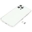Battery Back Cover Assembly (with Side Keys & Loud Speaker & Motor & Camera Lens & Card Tray & Power Button + Volume Button + Charging Port & Wireless Charging Module) for iPhone 12 Pro Max(White)