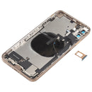 Back Housing Cover with Appearance Imitation of iP12 Pro Max for iPhone XS Max (with SIM Card Tray & Side Keys & Power + Volume Flex Cable & Wireless Charging Module & Charging Port Flex Cable & Vibrating Motor & Loudspeaker)(Gold)