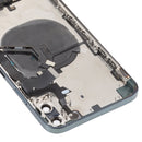 Back Housing Cover with Appearance Imitation of iP12 Pro Max for iPhone XS Max (with SIM Card Tray & Side Keys & Power + Volume Flex Cable & Wireless Charging Module & Charging Port Flex Cable & Vibrating Motor & Loudspeaker)(Blue)