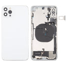 Back Housing Cover with Appearance Imitation of iP12 Pro Max for iPhone XS Max (with SIM Card Tray & Side Keys & Power + Volume Flex Cable & Wireless Charging Module & Charging Port Flex Cable & Vibrating Motor & Loudspeaker)(White)