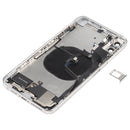 Back Housing Cover with Appearance Imitation of iP12 Pro Max for iPhone XS Max (with SIM Card Tray & Side Keys & Power + Volume Flex Cable & Wireless Charging Module & Charging Port Flex Cable & Vibrating Motor & Loudspeaker)(White)