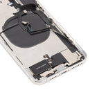 Back Housing Cover with Appearance Imitation of iP12 Pro Max for iPhone XS Max (with SIM Card Tray & Side Keys & Power + Volume Flex Cable & Wireless Charging Module & Charging Port Flex Cable & Vibrating Motor & Loudspeaker)(White)