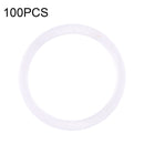 100 PCS Rear Camera Waterproof Rings for iPhone X-12 Pro Max (White)
