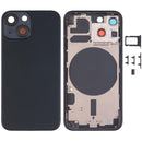 Back Housing Cover with SIM Card Tray & Side Keys & Camera Lens for iPhone 13 Mini(Black)