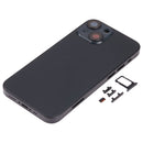Back Housing Cover with SIM Card Tray & Side Keys & Camera Lens for iPhone 13 Mini(Black)