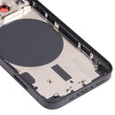 Back Housing Cover with SIM Card Tray & Side Keys & Camera Lens for iPhone 13 Mini(Black)