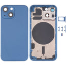 Back Housing Cover with SIM Card Tray & Side Keys & Camera Lens for iPhone 13 Mini(Blue)