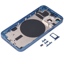 Back Housing Cover with SIM Card Tray & Side Keys & Camera Lens for iPhone 13 Mini(Blue)
