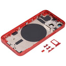Back Housing Cover with SIM Card Tray & Side Keys & Camera Lens for iPhone 13 Mini(Red)