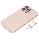 Back Housing Cover with SIM Card Tray & Side Keys & Camera Lens for iPhone 13 Pro(Gold)