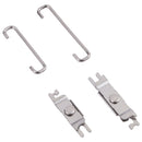 10 Sets Power/Volume Internal Badge Holder and U Spring Hooks for iPhone X-13 Pro Max