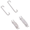 10 Sets Power/Volume Internal Badge Holder and U Spring Hooks for iPhone X-13 Pro Max