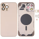 Back Housing Cover with SIM Card Tray & Side Keys & Camera Lens for iPhone 13 Pro Max(Gold)