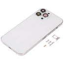 Back Housing Cover with SIM Card Tray & Side Keys & Camera Lens for iPhone 13 Pro Max(White)