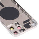 Back Housing Cover with SIM Card Tray & Side Keys & Camera Lens for iPhone 13 Pro Max(White)