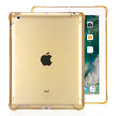 Highly Transparent TPU Full Thicken Corners Shockproof Protective Case for iPad 4 / 3 / 2 (Gold)