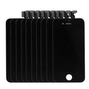 10 PCS Digitizer Assembly (LCD + Frame + Touch Pad) for iPhone 4(Black)