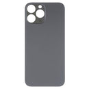 Easy Replacement Big Camera Hole Glass Back Battery Cover for iPhone 14 Pro Max(Black)