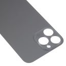 Easy Replacement Big Camera Hole Glass Back Battery Cover for iPhone 14 Pro Max(Black)