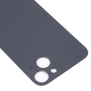 For iPhone 14 Plus Easy Replacement Big Camera Hole Glass Back Battery Cover(Black)