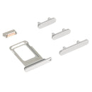 SIM Card Tray + Side Keys for iPhone 14 Pro(Silver)