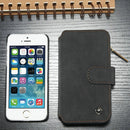 CaseMe for iPhone SE & 5s & 5 Multifunctional Leather Billfold with Detachable Magnetic PC Protective Case & 13 Card Slots & 1 Photo Frames & 1 Zipper Wallet & 2 Magnetic Clasps & Holder(Black)