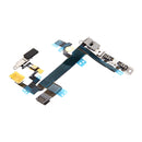 Power Button & Flashlight & Volume Button & Mute Switch Flex Cable with Brackets for iPhone 5s