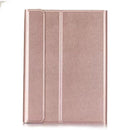 Detachable Bluetooth Keyboard + Horizontal Flip Leather Tablet Case with Holder for iPad Pro 9.7 inch, iPad Air, iPad Air 2, iPad 9.7 inch (2017), iPad 9.7 inch (2018) (Rose Gold)