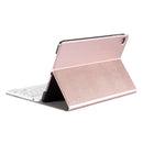 Detachable Bluetooth Keyboard + Horizontal Flip Leather Tablet Case with Holder for iPad Pro 9.7 inch, iPad Air, iPad Air 2, iPad 9.7 inch (2017), iPad 9.7 inch (2018) (Rose Gold)