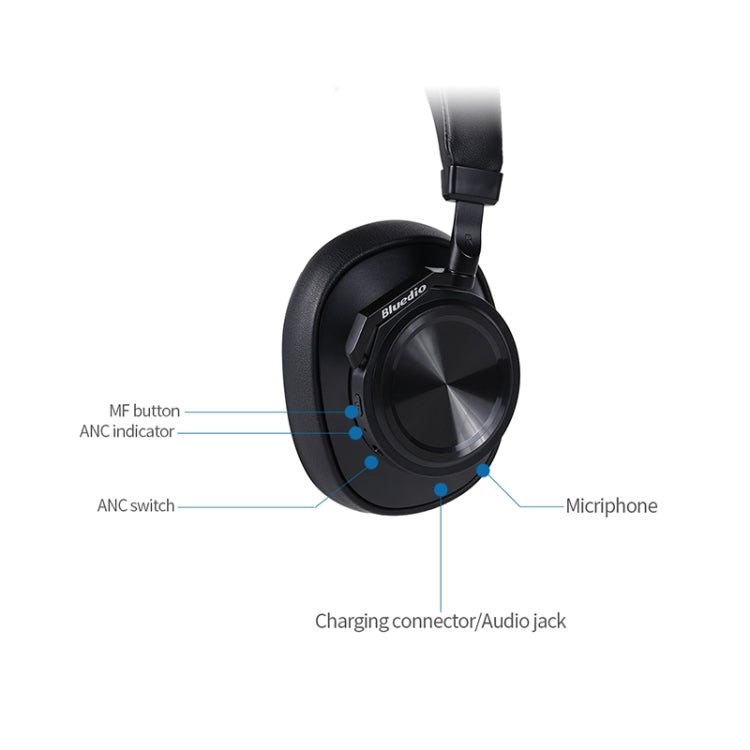 Bluedio T6 Bluetooth Version 5.0 Headset Bluetooth Headset(Yellow)