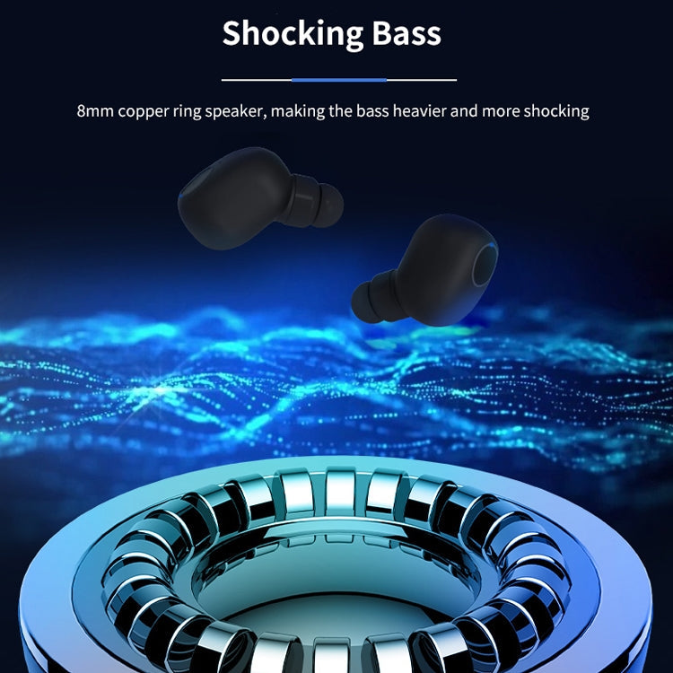 Q1 TWS Bluetooth 5.0 Binaural Stereo Wireless Sports Bluetooth Earphone(Black)