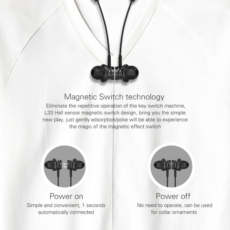 Lansdon L23 Bluetooth 5.0 Waterproof Metal Magnetic Switch Bluetooth Headset