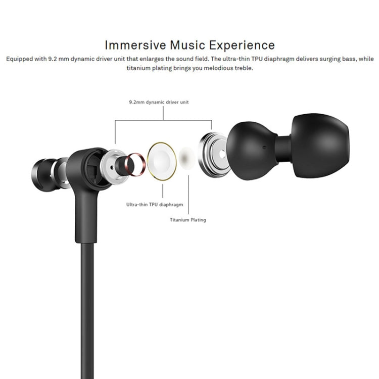 Original Huawei FreeLace CM70-C Bluetooth 5.0 Waterproof Hanging Neck Sports In-ear Bluetooth Headset(Black)