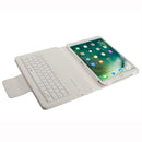 IP09 For iPad 10.2 inch Litchi Texture Detachable ABS Bluetooth Keyboard Leather Tablet Case with Stand Function (White)