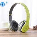 P47 Foldable Wireless Bluetooth Headphone with 3.5mm Audio Jack, Support MP3 / FM / Call (Green)