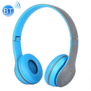 P47 Foldable Wireless Bluetooth Headphone with 3.5mm Audio Jack, Support MP3 / FM / Call(Blue)