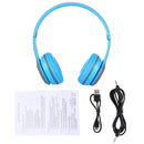 P47 Foldable Wireless Bluetooth Headphone with 3.5mm Audio Jack, Support MP3 / FM / Call(Blue)