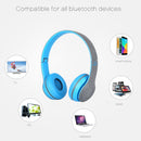 P47 Foldable Wireless Bluetooth Headphone with 3.5mm Audio Jack, Support MP3 / FM / Call(Blue)