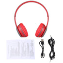 P47 Foldable Wireless Bluetooth Headphone with 3.5mm Audio Jack, Support MP3 / FM / Call(Red)