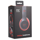 P47 Foldable Wireless Bluetooth Headphone with 3.5mm Audio Jack, Support MP3 / FM / Call(Red)