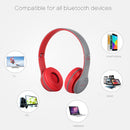 P47 Foldable Wireless Bluetooth Headphone with 3.5mm Audio Jack, Support MP3 / FM / Call(Red)